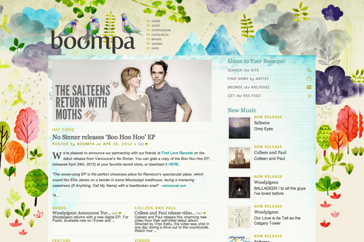 Boompa website preview