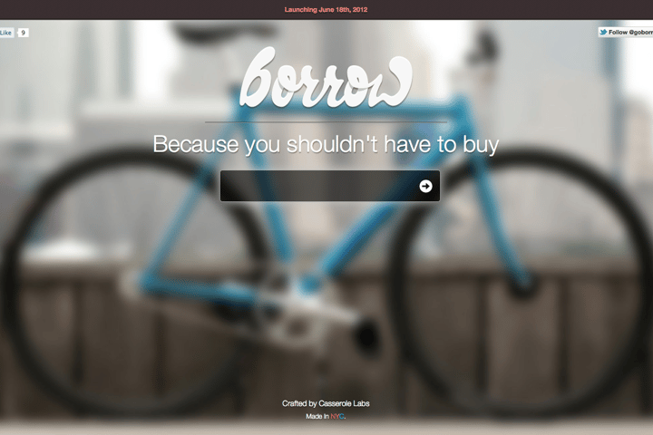 Borrow website preview