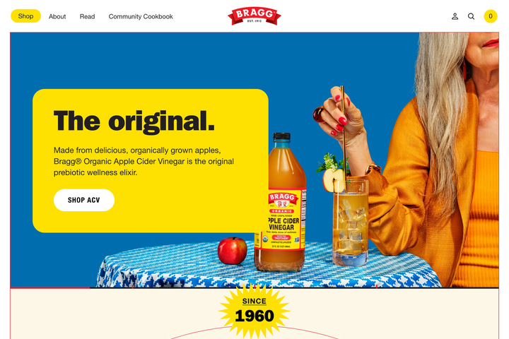Bragg website preview