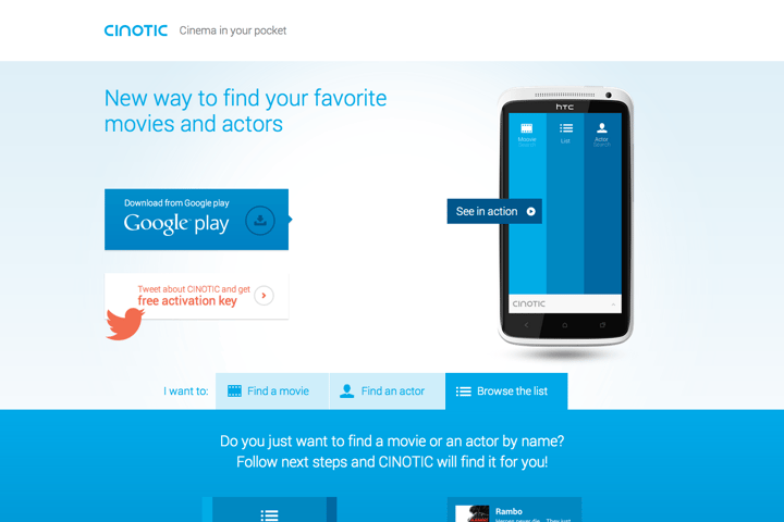 CINOTIC website preview