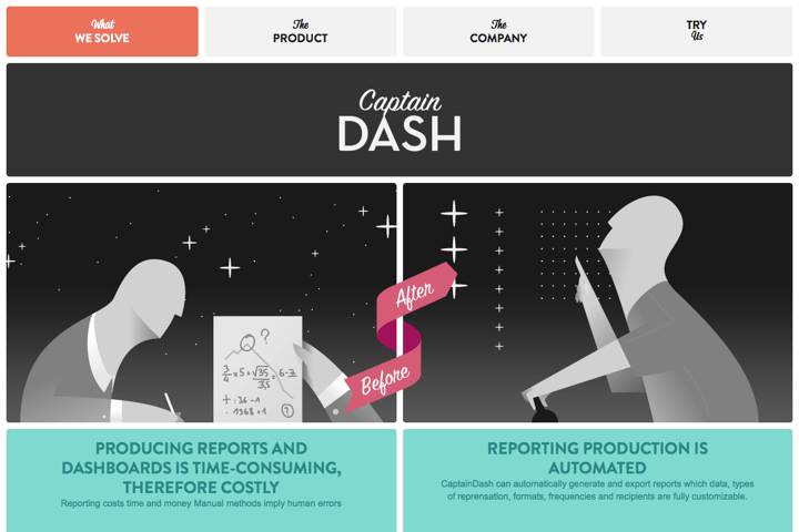 CaptainDash website preview