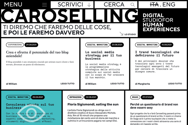 Caroselling website preview