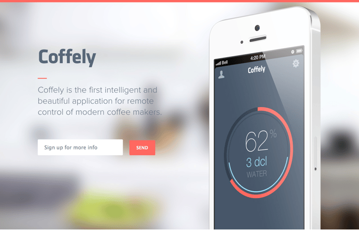 Coffely website preview