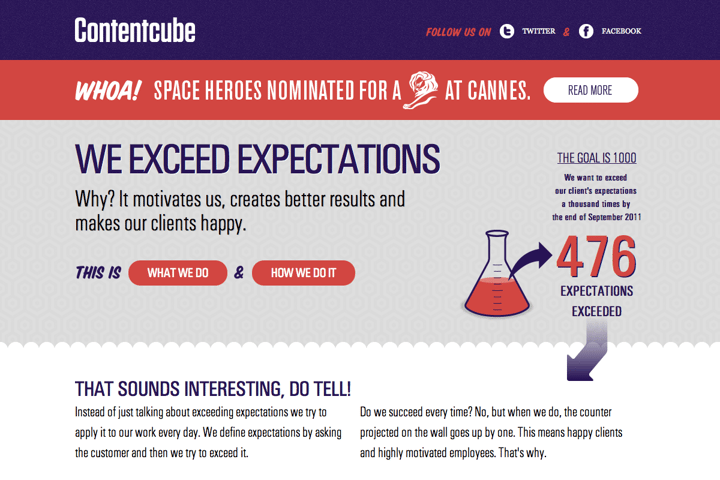 Contentcube website preview