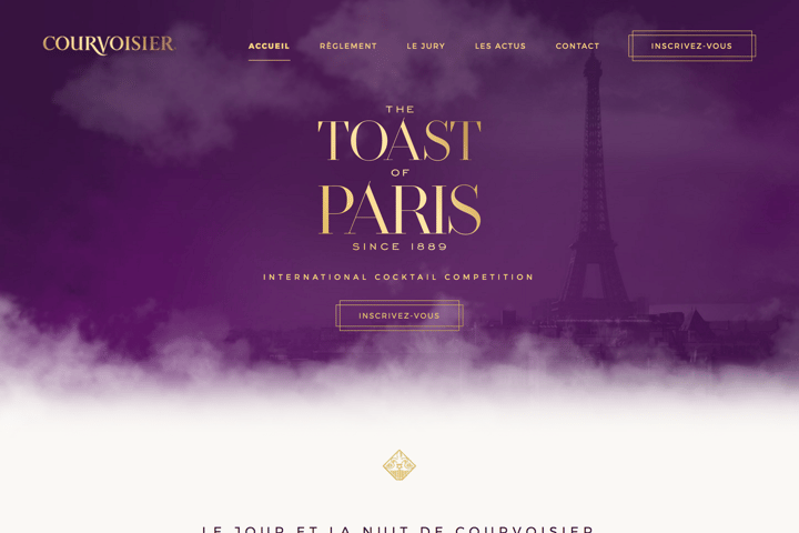 Courvoisier website preview