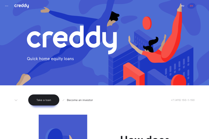 Creddy website preview