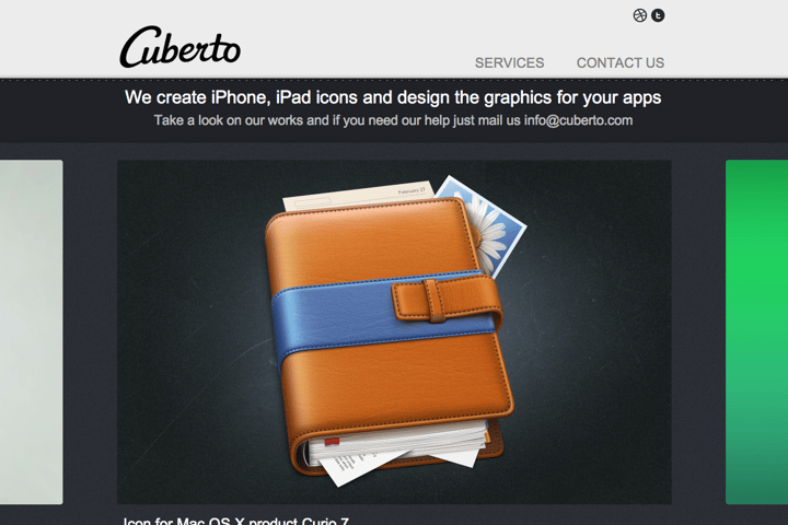Cuberto website preview