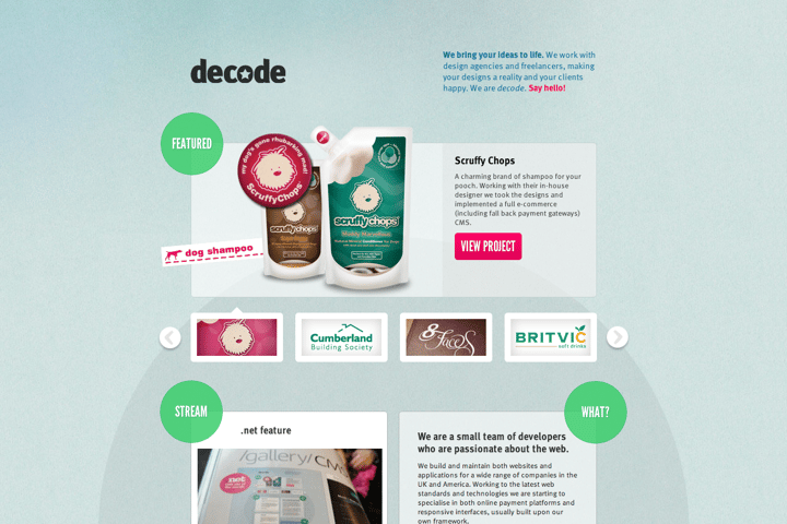 Decode website preview