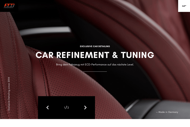 ECD-Performance website preview