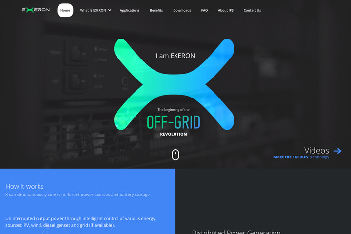 EXERON website preview