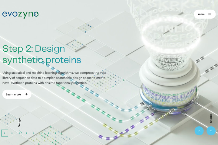 Evozyne website preview