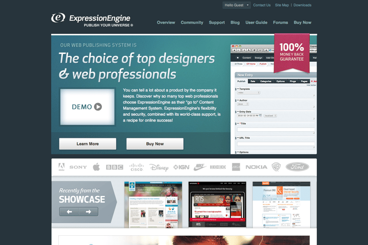 ExpressionEngine website preview