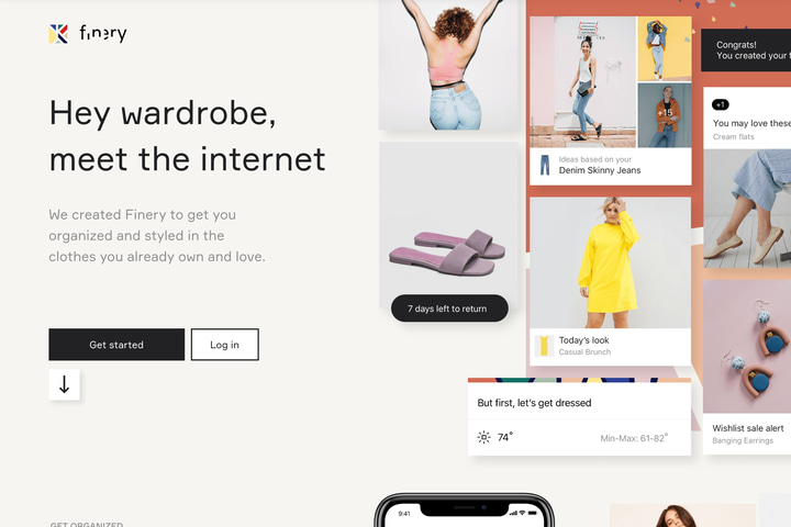 Finery website preview