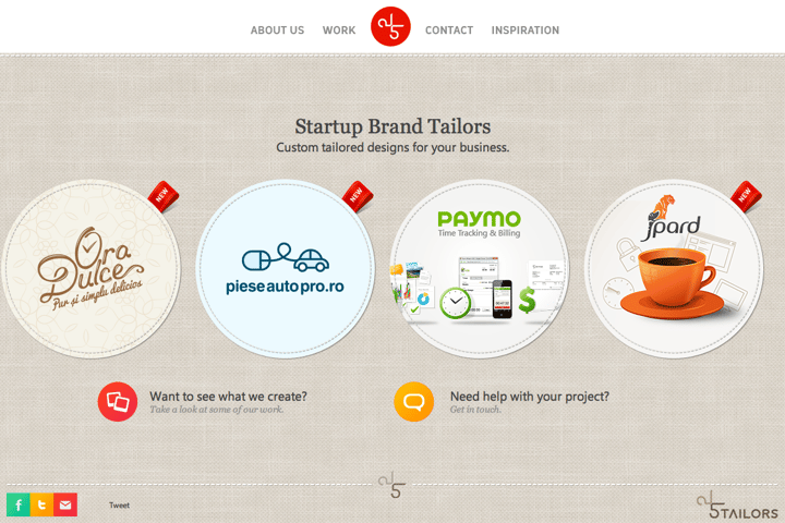 FiveTailors website preview