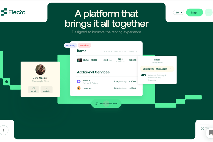 Flecto website preview