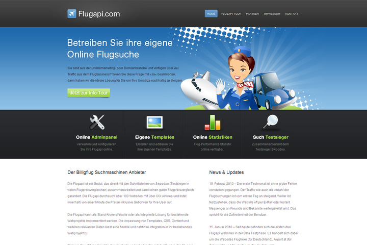 Flugapi website preview