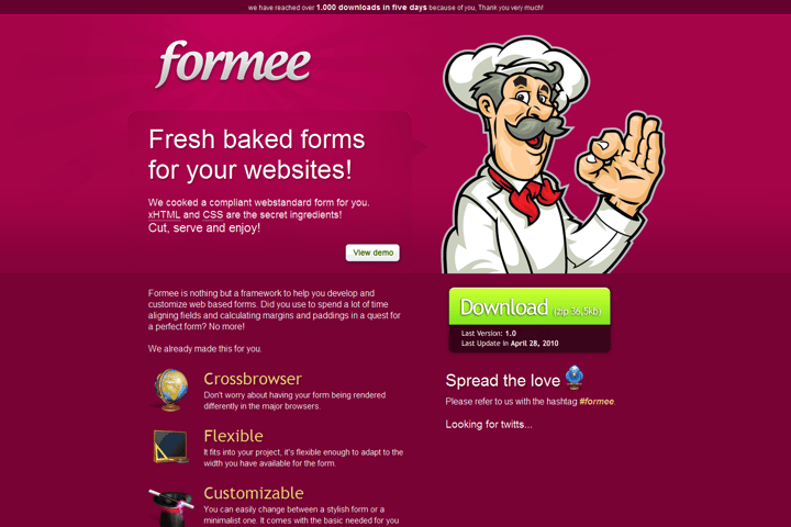 Formee website preview