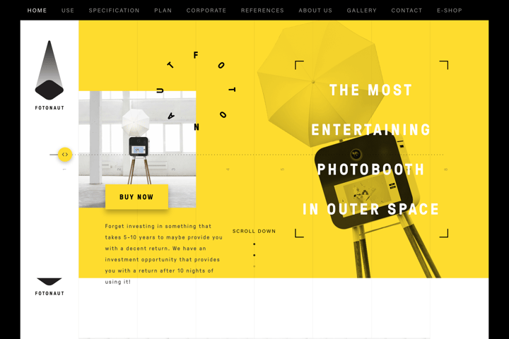 Fotonaut website preview