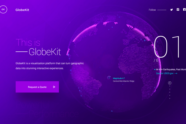 GlobeKit website preview