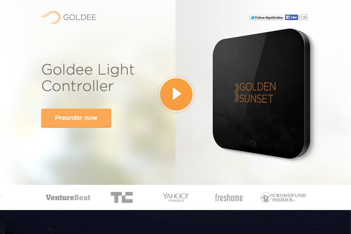 Goldee website preview