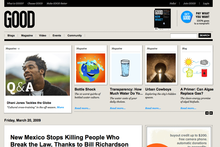 Good website preview