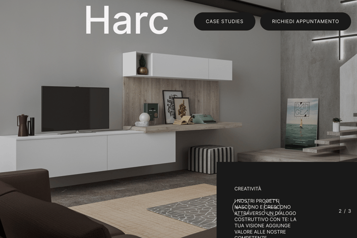Harc website preview