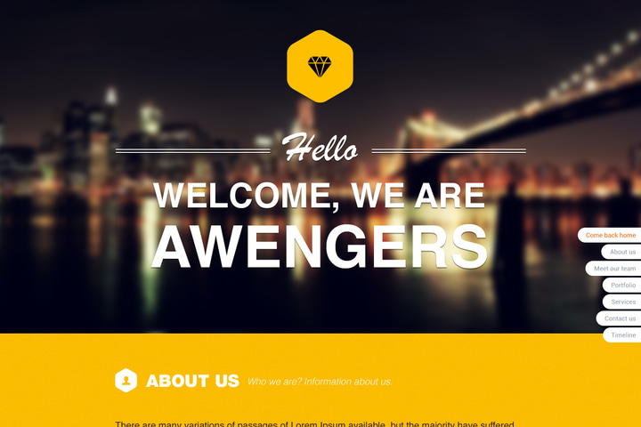 Hexagon website preview