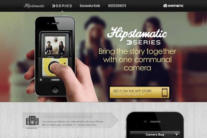Hipstamatic website preview