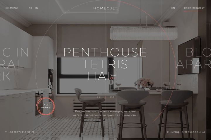 Homecult website preview