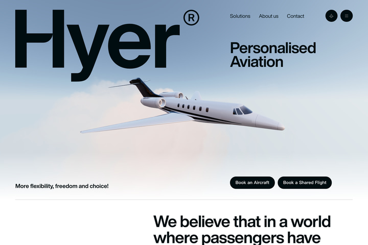 Hyer website preview