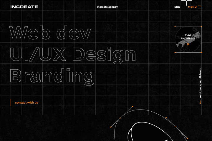 INCREATE website preview
