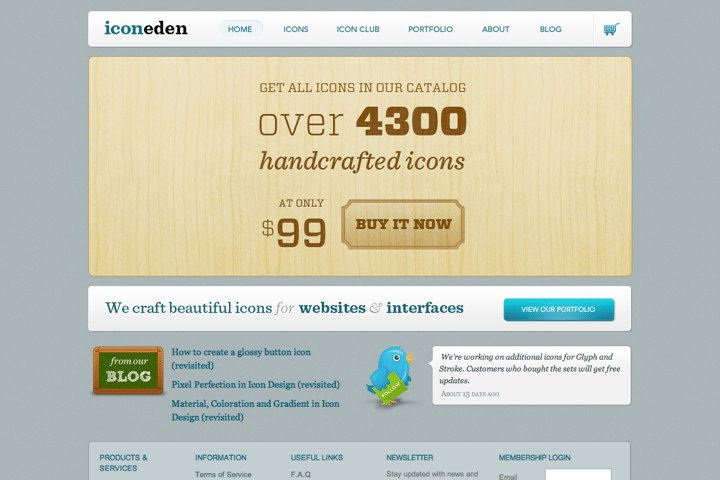 IconEden website preview