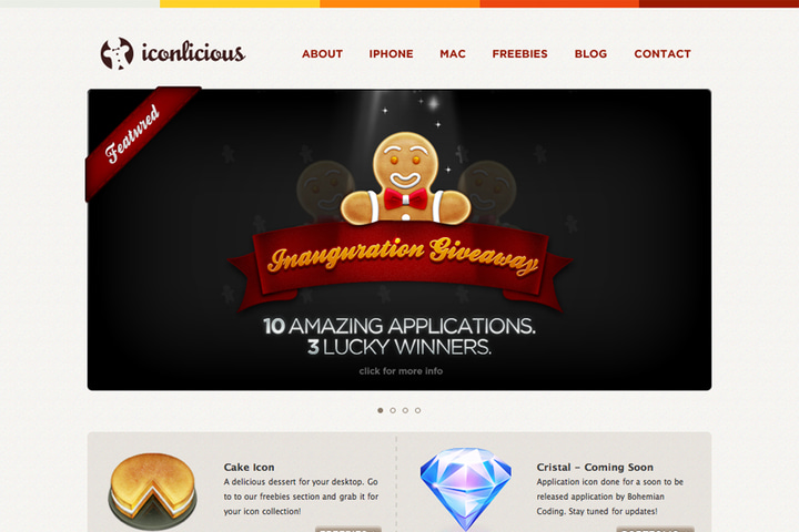 Iconlicious website preview