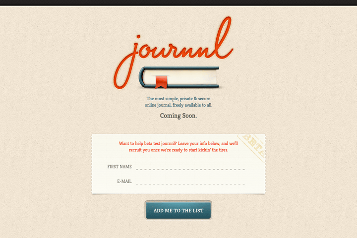 Journnl website preview