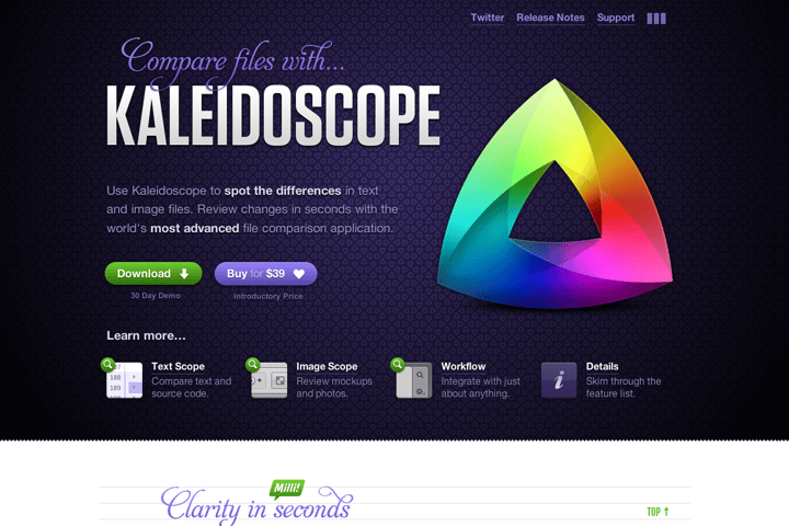 Kaleidoscope website preview