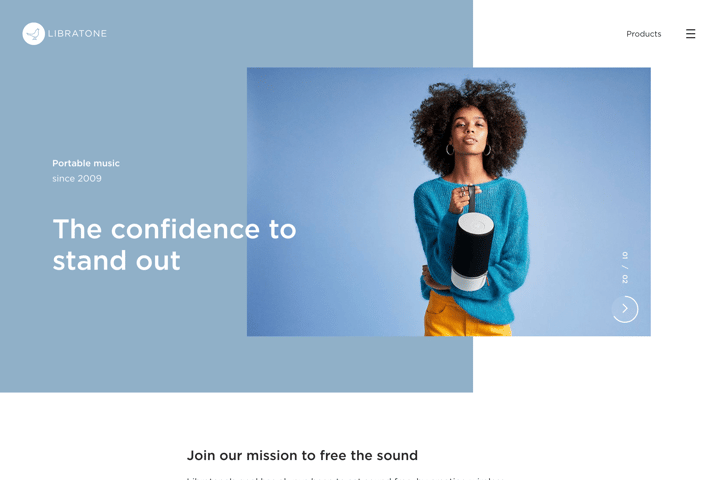 Libratone website preview