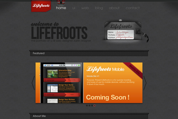 Lifefroots website preview