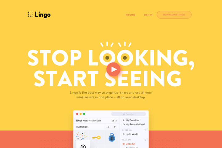Lingo website preview