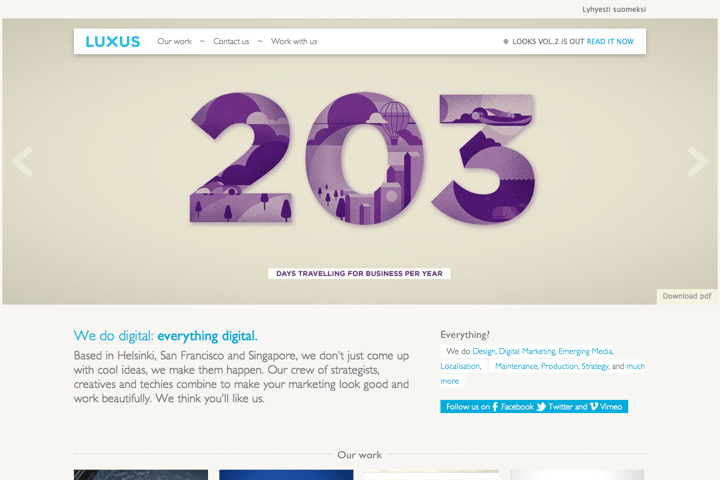 Luxus website preview