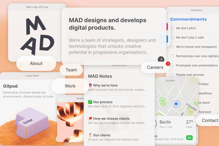 MAD website preview