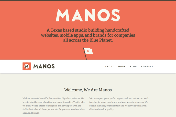 MANOS website preview