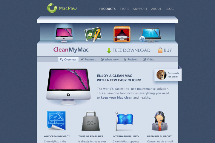 MacPaw website preview
