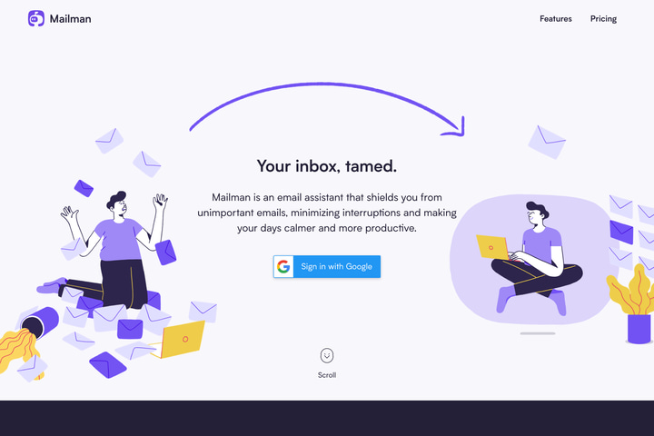 Mailman website preview
