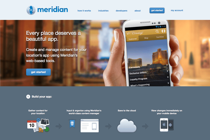Meridian website preview
