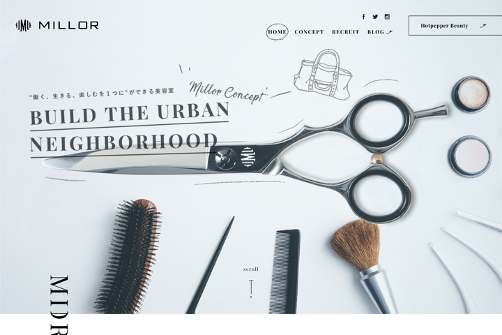 Millor website preview