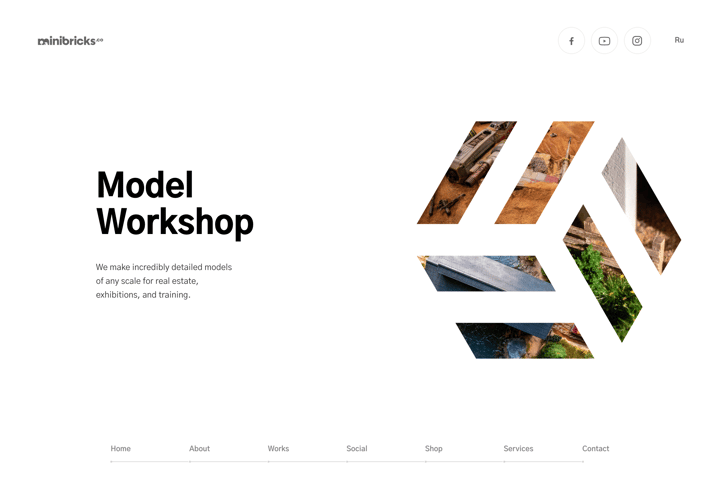 Minibricks website preview