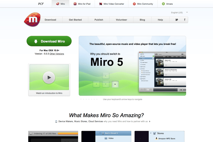 Miro website preview