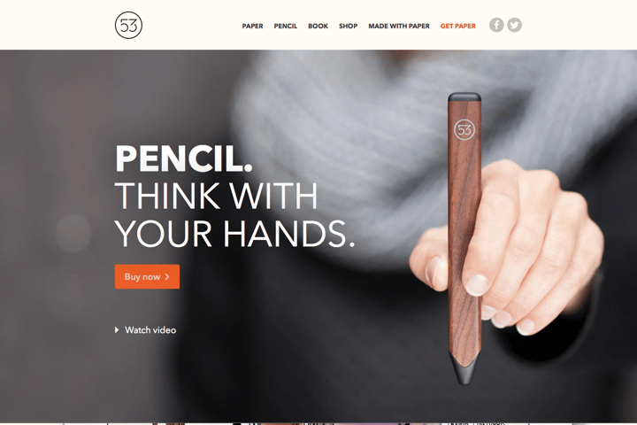 Pencil website preview
