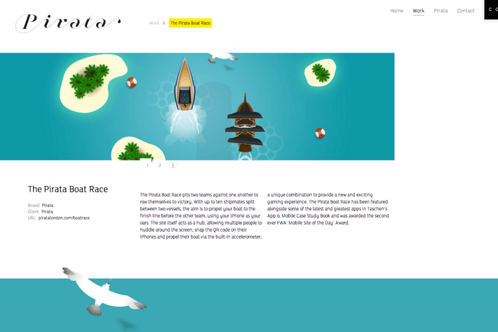 Pirata website preview