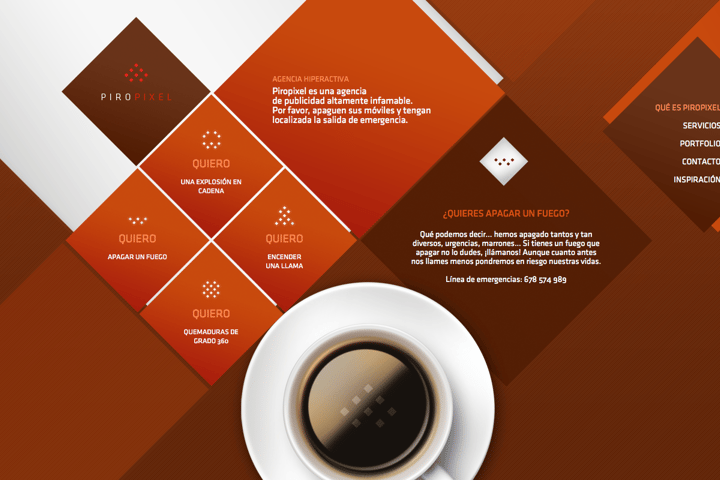 Piropixel website preview